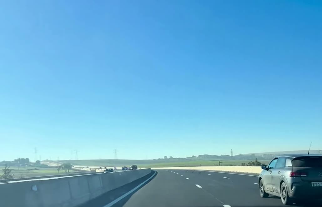 A divided motorway between Tit Mellil and Berrechid in Morocco